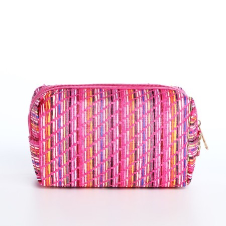 Lightning cosmetic bag, raspberry color-1