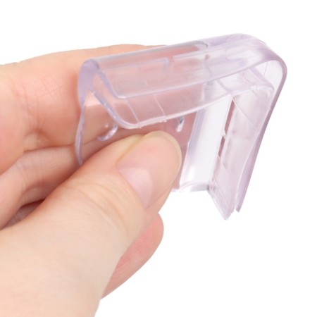 Protective overlays on the corners of the "muzzle", set of 4 pcs., Transparent, crumb I-12