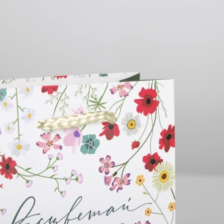 Gift package laminated, packaging, “bloom with happiness”, S 12 x 15 x 5.5 cm-4