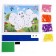 Set for creativity: EVA applique with crumbs and coloring + mask on the elastic band "Butterfly"