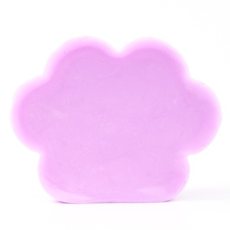 Squash anti -stress - a toy "Cat's foot", with a fluffy sprinkle, mix-6