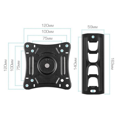 ARM Media LCD-205 Black 14 "-42" Max.25kg Wall Turn and NAC 107046-2