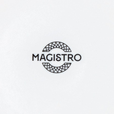 Porcelain dessert plate Magistro Rodos, D = 18 cm, white color-4