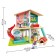 House puppet Hape "Cottage", two -story, with furniture, with sound