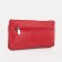 Women's wallet is a female on a zipper, the color is red