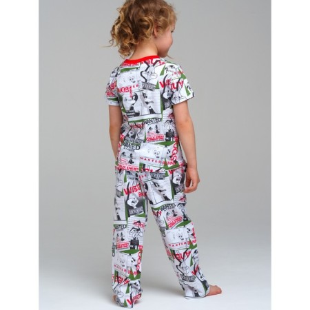 Pajama for the boy PlayTode: T -shirt and trousers, height 122 cm-1
