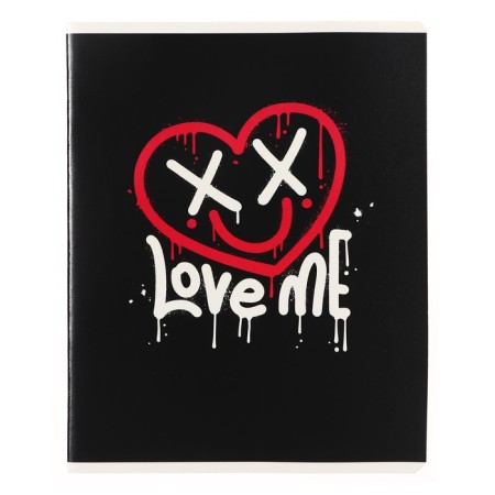 Notebook of 48 sheets in the graffiti cage, cover coated cardboard, selective UV-lak, block 60 g/m2, mix-4