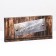 Gift box for tiles of chocolate, with a strategic stock window, 17 x 8 x 1.4 cm
