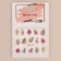 Slider - Nail design "Japanese Sakura", packing 6 pcs, multi -colored