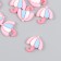 Decor for creativity plastic "Pink umbrella" set 10 pcs 2x1.7 cm