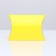 Folding box, pillow, yellow, 15 x 11 x 3 cm,