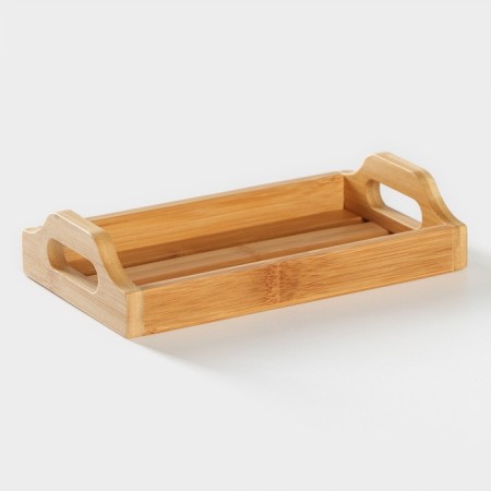 Porcelain sauces containers on a bamboo stand Bellatenero, 3 objects: 2 saucepan 420 ml, stand 17 × 7.2 × 17 cm, white color-6