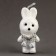 A toy of foam "Bunny" with a bow, 13 cm