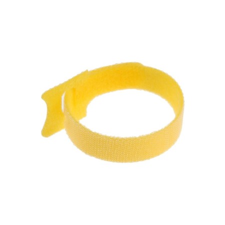 Velcro screed for wires 150x10x1.5 mm tundra, yellow color, 10 pcs.-4