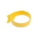 Velcro screed for wires 150x10x1.5 mm tundra, yellow color, 10 pcs.