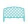 Decorative fence, 35 × 220 cm, 5 sections, plastic, turquoise, Romanika, Greengo