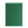 Notepad A6, 80 sheets of a cage, on the row of Velvet green, plastic cover, micropercitual for separation