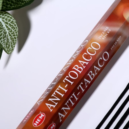 Incense hem "Anti-Tobacco. Anti-Tabak", 20 sticks in packaging, hexagon-1