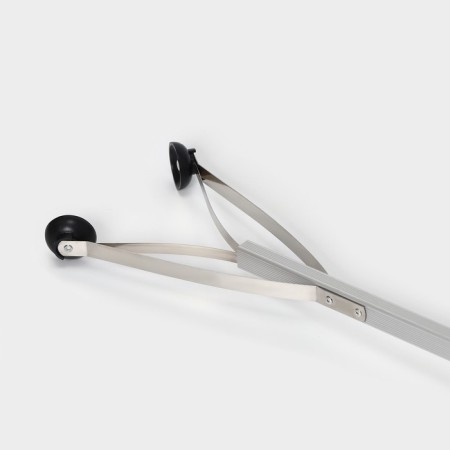 Capture for garbage aluminum, 99x12.5 cm, PVC holders-2