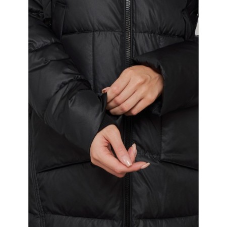 Coat insulated winter female, size 50, black color-11