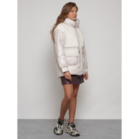 Winter jacket, size 52, beige color-2