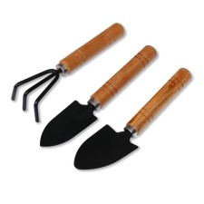 A set of garden tools, 3 subjects: looser, 2 scoops, length 20 cm, wooden mixers, Greengo