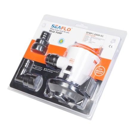 Dudging pump SEAFLO SFBP1-G800-03 hold, electric, under the pipe 19 mm, 12V-2