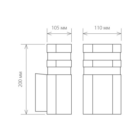 Elektrostandard Lamp Garden-Park, 60 W, E27, IP54, Wall, Techno 1444 Black-3