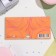 Money envelope "Congratulations!" Glitter, congregre, raspberry flowers, orange background, 17x8 cm