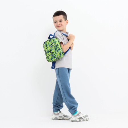 Baby backpack on zipper, external pocket, lightning color-2