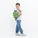 Baby backpack on zipper, external pocket, lightning color