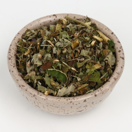 Gift set New Year's "Happiness and prosperity": herbal tea, honey cream cotton-2