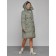 Coat insulated winter female, size 42, green color