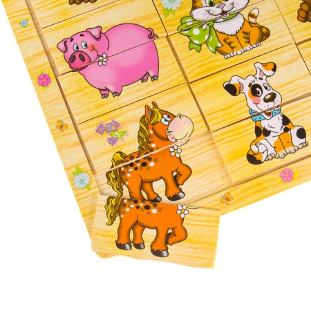 Puzzle Cattle Pictures "Learn animals"-3