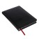 Diary of a low -end A5+, 136 sheets of Sidney Nebraska, hard cover, artificial leather, silver cut, black