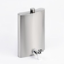 Flask for alcohol and water, stainless steel, gift, army, 1.8 l, 60 oz
