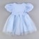 Carnival set "Stylish Princess": A rim, blue dress with swans, height 98-104 cm