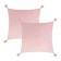 A set of decorative pillowcases Ethel with tassels, pink color, 45x45 cm - 2 pcs, polyester, velor