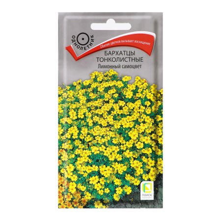 Flower seeds of marigolds are thin -leaved "lemon gem", 0.1 g.