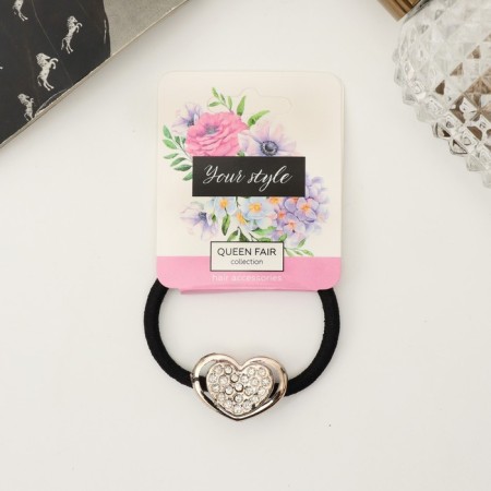 Hair elastic band "prestige" heart