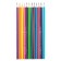 Pencils 12 colors BrunovisConti Easycolor, three -sided, especially soft