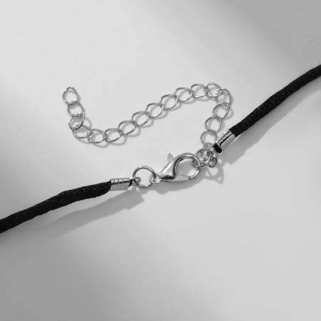 Poil of Runic Sword, Black Silver on the Black Cord, 46 cm-2