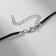 Poil of Runic Sword, Black Silver on the Black Cord, 46 cm