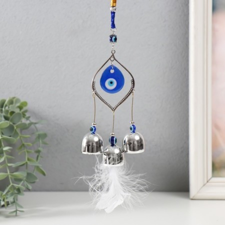Wind music metal, plastic "From the evil eye with a pen" 3 bells 38x5x2.8 cm