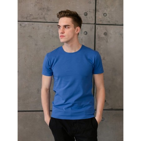 Male T -shirt, size 48, blue color-3