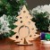 Souvenir "Christmas tree with Santa Claus" on a stand