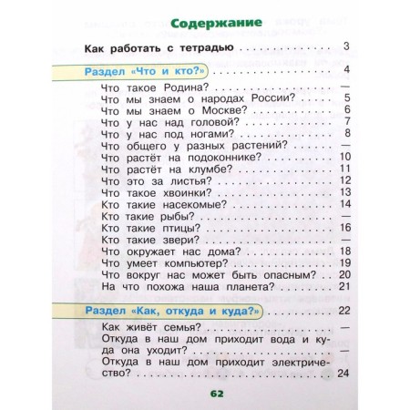 Diagnostic work. GEF. The world. Notebook of educational achievements grade 1. Pleshakov A.A.-2