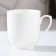 Ceramic "Flower" mug, 260 ml, white color