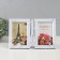 Photo frame plastic in 2 photos 10x15 cm "Eiffel Tower and Seagull" White 17.5x28x3 cm