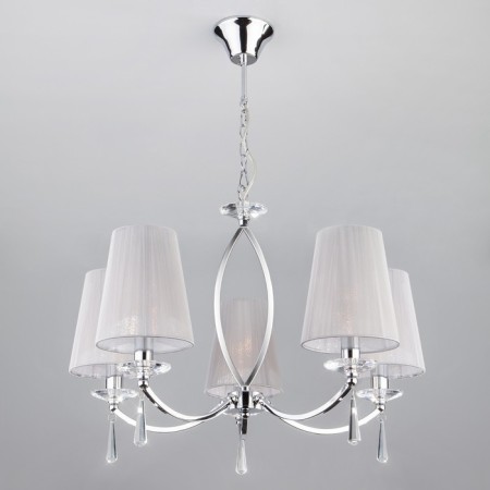 Suspended chandelier with crystal Valery, 40W, E14, 63x63 cm